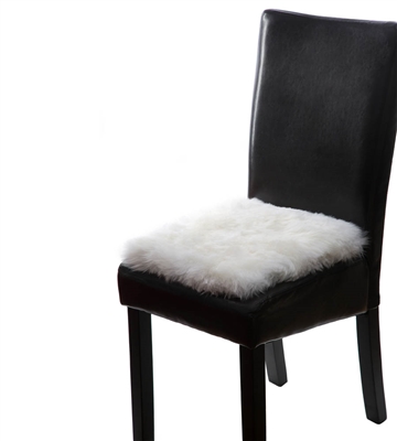 Sheepskin Chair Pad - White